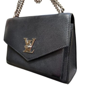 SAC LOUIS  VUITTON NOIR CUIR + FACTURE