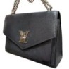 SAC LOUIS  VUITTON NOIR CUIR + FACTURE