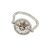 BAGUE DIOR ROSE DES VENTS OR BLANC 18CT 4.09GR DMT T53