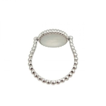 BAGUE DIOR ROSE DES VENTS OR BLANC 18CT 4.09GR DMT T53