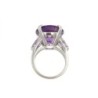 BAGUE MAUBOUSSIN OR BLANC 18K 10.02GR AMETHYSTE T54  1,8 CM DE DIAMETRE