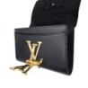LOUIS VUITTON LOUISE CUIR NOIR DE 2015 21 X 14 X 2 CM