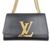 LOUIS VUITTON LOUISE CUIR NOIR DE 2015 21 X 14 X 2 CM