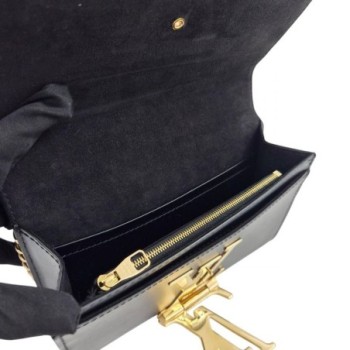 LOUIS VUITTON LOUISE CUIR NOIR DE 2015 21 X 14 X 2 CM