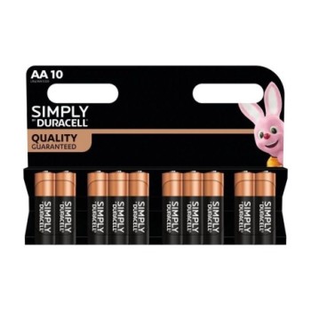 PILES DURACELL SIMPLY AA LR6 PACK DE 10
