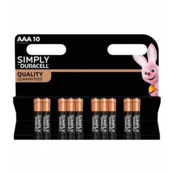 PILES DURACELL SIMPLY AAA LR03 PACK DE 10