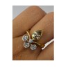 BAGUE OR JAUNE 18CT DIAMANTS 8.34 GRS
