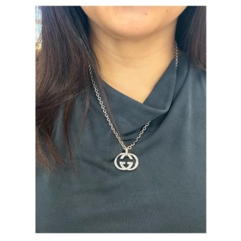COLLIER GUCCI VINTAGE EN ARGENT