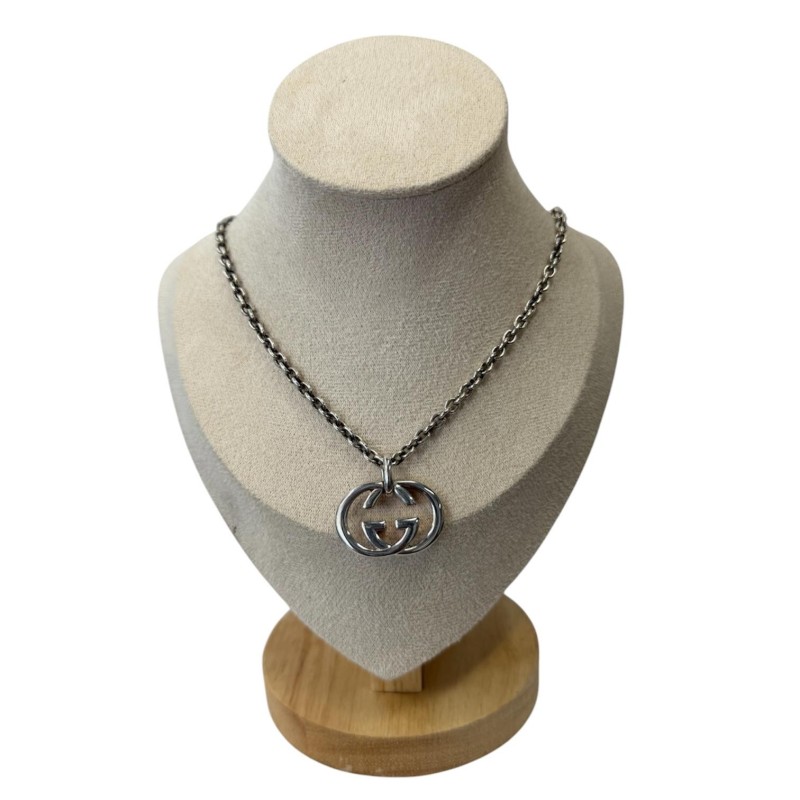 COLLIER GUCCI VINTAGE EN ARGENT