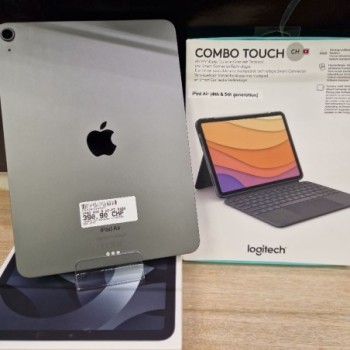 IPAD AIR 5 WI-FI 64GB SPACE GRAY 2022 + CLAVIER LOGI ET APPLE PENCIL