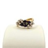 BAGUE OR 18CT SAPHIRS ET DIAMANTS 5.15GRS T53
