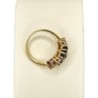 BAGUE OR 18CT SAPHIRS ET DIAMANTS 5.15GRS T53