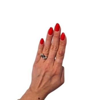 BAGUE OR 18CT SAPHIRS ET DIAMANTS 5.15GRS T53