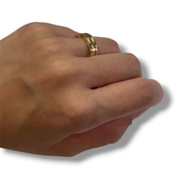 BAGUE BVLGARI B.ZERO1 ONE BAND OR JAUNE 18CT 6.42GRS T.50