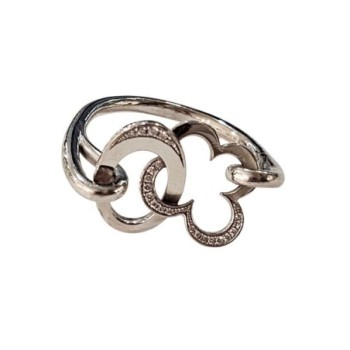 BAGUE OR 18CT 5.61GR DIAMANTS REZZONICO  T55