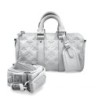 SAC A MAIN LOUIS VUITTON KEEPALL 25 GRIS MINERAL