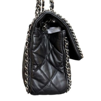 SAC CHANEL CHANEL NLACK CAHAINE AROUND