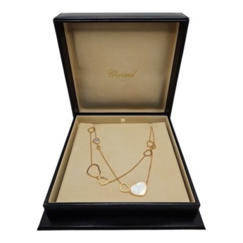 SAUTOIR CHOPARD HAPPY HEARTS 3 BRILLANTS 120CM FULL SET