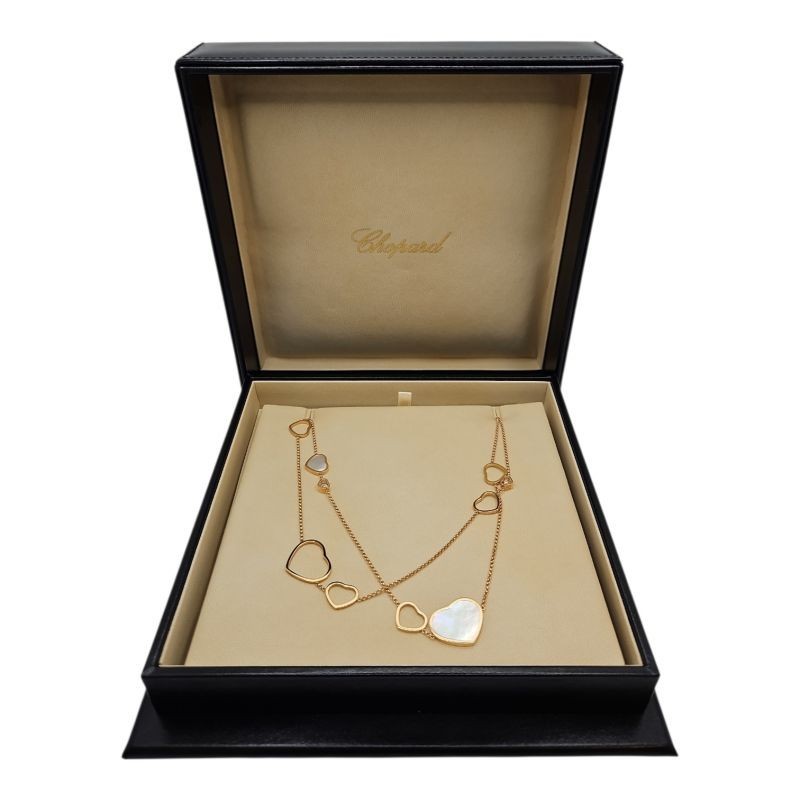 SAUTOIR CHOPARD HAPPY HEARTS 3 BRILLANTS 120CM FULL SET