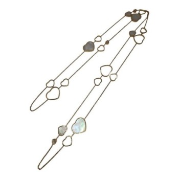 SAUTOIR CHOPARD HAPPY HEARTS 3 BRILLANTS 120CM FULL SET