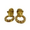 BOUCLE D OREILLE OR LION 18CT 15.60 GRS