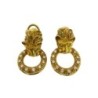 BOUCLE D OREILLE OR LION 18CT 15.60 GRS
