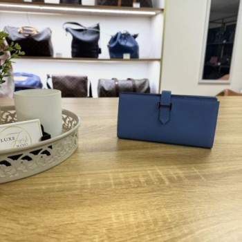 PORFEUILLE H HERMES BLEU