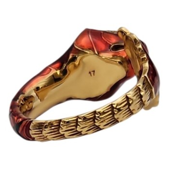 BAGUE FELINE GUCCI MARCHE DES MERVEILLES - TAILLE 17(57) - 9.81GR-  2 DIAMANTS - OR 18 CARATS