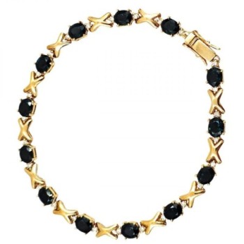 BRACELET OR 18K 19GR SAPHIR/DTS