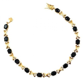 BRACELET OR 18K 19GR SAPHIR/DTS