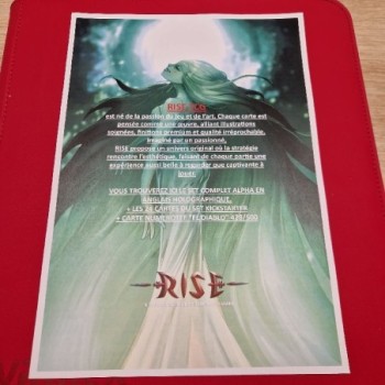 RISE TCG SET ALPHA COMPLET ANGLAIS HOLO + 24 CARTES KICKSARTER + EL DIABLO 428/500