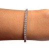 Bracelet Or Blanc 18ct & 70 Diamants 4.20Carat & 9.7Gr / 19cm 
