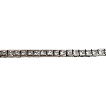 Bracelet Or Blanc 18ct & 70 Diamants 4.20Carat & 9.7Gr / 19cm 