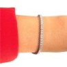 Bracelet Or Blanc 18ct & 70 Diamants 4.20Carat & 9.7Gr / 19cm 