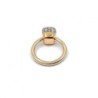 BAGUE POMELLATO NUDO OR ROSE 18CT & DIAMANTS 5.49G T50