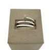 BAGUE CARTIER JUSTE UN CLOU OR BLANC 18CT ET DIAMANTS 6.77GR T55