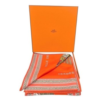CARRE 90CM TWILL 100% SOIE SELLE DES STEPPES