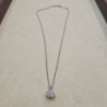 COLLIER + PENDENTIF CHOPARD PUSHKIN 18CT GRIS 0.80CT
