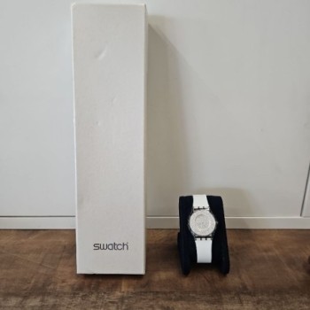 MONTRE SWATCH  LUSTROUS BLISS AVEC DIAMANTS AVEC CERTIFICAT DIAMANTS 