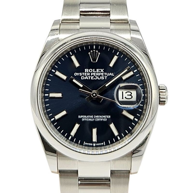 ROLEX OYSTER PERPETUAL DATEJUST 36MM - BLUE DIAL - FULL SET 2019