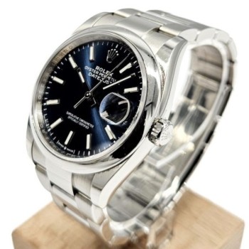 ROLEX OYSTER PERPETUAL DATEJUST 36MM - BLUE DIAL - FULL SET 2019