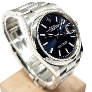 ROLEX OYSTER PERPETUAL DATEJUST 36MM - BLUE DIAL - FULL SET 2019