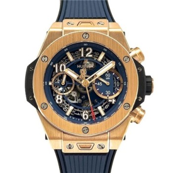 HUBLOT BIG BANG UNICO KING GOLD BLUE 42 MM 411.OX.5189.RX
