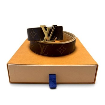 CEINTURE REVERSIBLE LV INITIALES 30 M0363