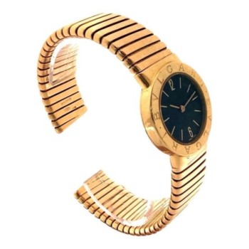 Montre Bvlgari Tubogas Vintage en Or 18ct 89.10Gr / SANS MECANISME 75gr Gr Ref A5011