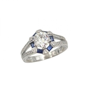 BAGUE OR 14K ZIRCONS 4.6GR T52