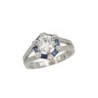 BAGUE OR 14K ZIRCONS 4.6GR T52