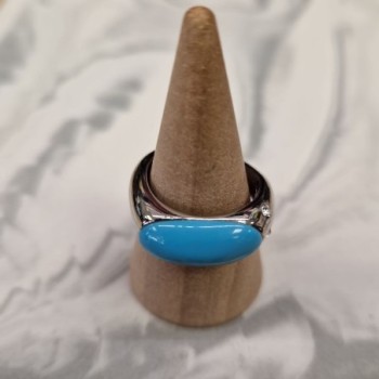 BAGUE MORELLATO PERFECTA BLUE ET PIERRE T56