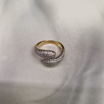 BAGUE PLAQUÉE OR T53