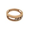 BAGUE MESSIKA NOVE 3 DIAMANTS OR ROSE 18CT T52
